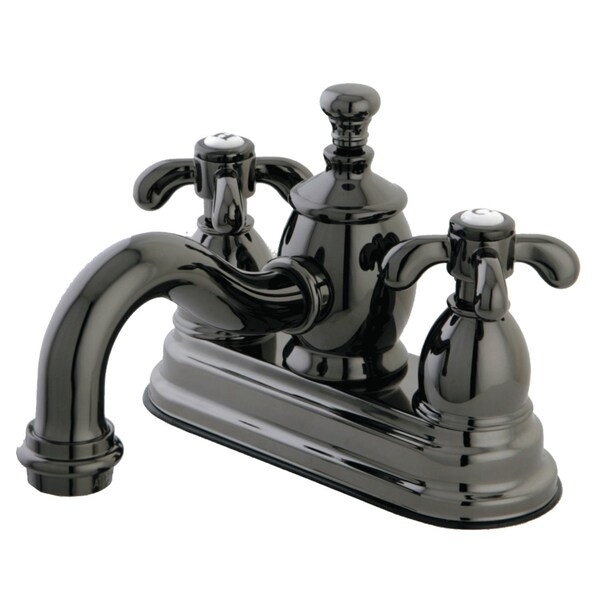 NS7100TX 4" Centerset Bathroom Faucet, Black Stainless Steel